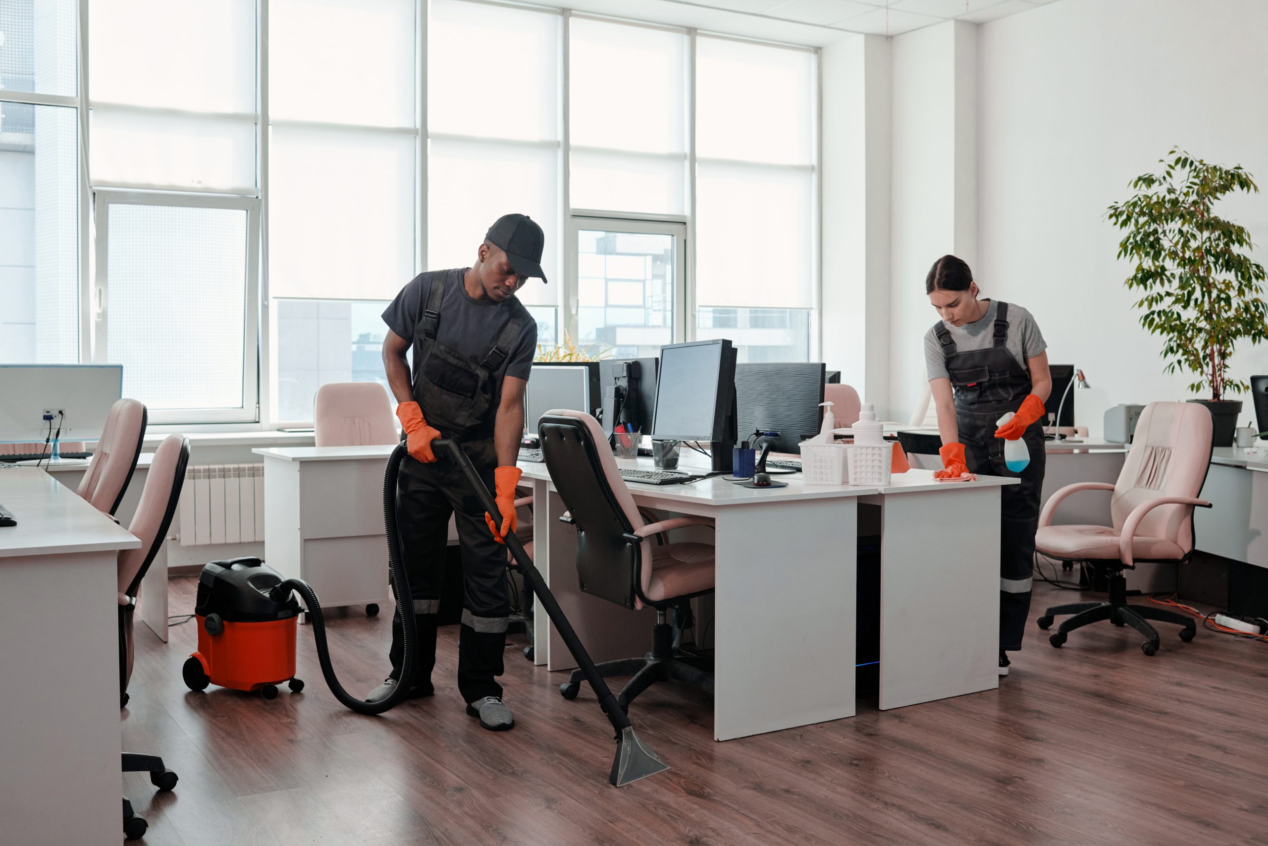 Clean modern office space